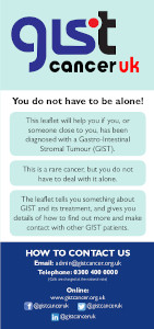 GIST Cancer UK Publicity Leaflet